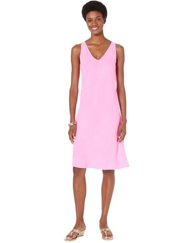 Lilly Pulitzer Florin Sleeveless Linen Dress - Pink