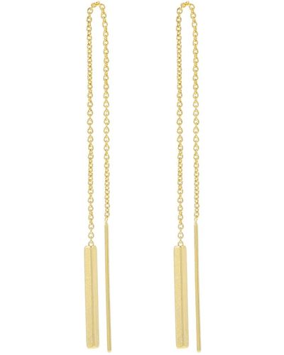 Madewell Threader Bar Earrings - Metallic