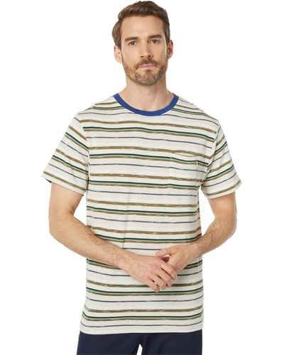 Rhythm Everyday Stripe Short Sleeve T-shirt - Natural