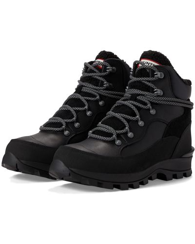 HUNTER Explorer Leather Boot - Black