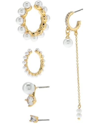 Kurt Geiger Pearl Earrings Set - Black