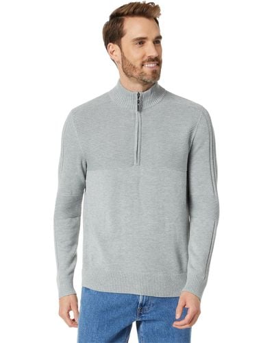 Smartwool Texture 1/2 Zip Sweater - Blue