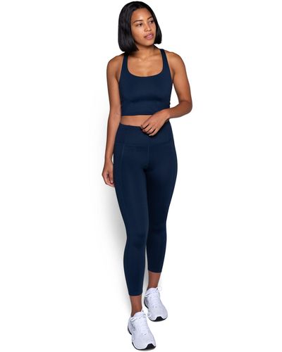 GIRLFRIEND COLLECTIVE 7/8 Length High-rise Compressive Leggings - Blue