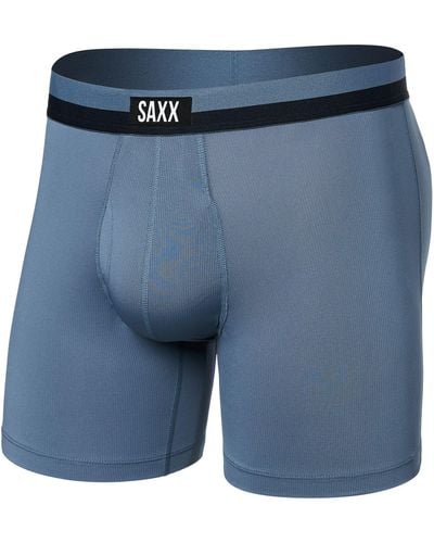 Saxx Underwear Co. Sport Mesh Boxer Brief Fly - Blue