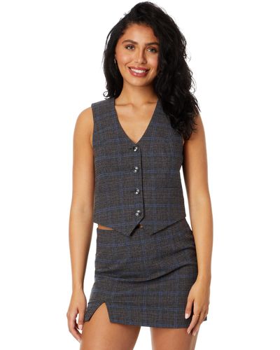 Madewell Wool-blend Suiting Vest - Blue