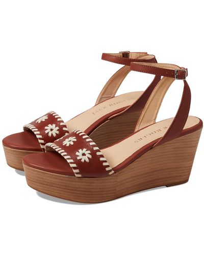 Jack Rogers Ferry Wedge Stacked - Brown