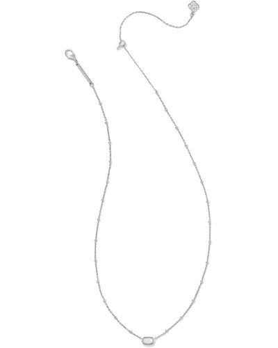 Kendra Scott Mini Elisa Satellite Short Pendant Necklace - White