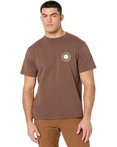 Rhythm Seared Vintage Short Sleeve T-shirt - Brown