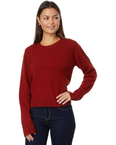 Pendleton Relaxed Shetland Crew Pullover - Red