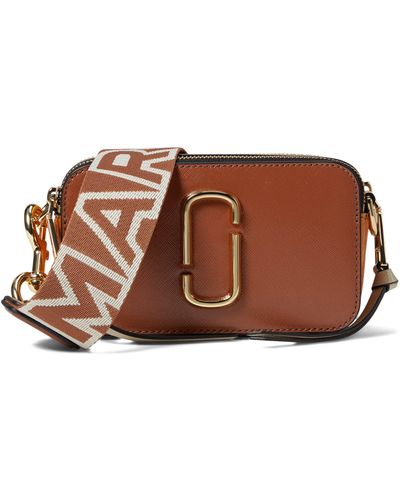 Marc Jacobs Argan Oilthe Snapshot Leather Cross-body Bag - Brown
