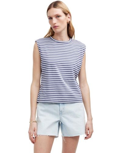 Madewell Structured Muscle Tee - Blue