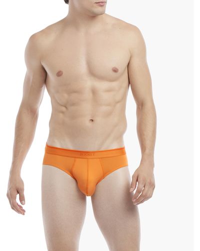 2xist 2(x)ist Speed Dri Electric Low-rise Brief (sun Orange) Underwear