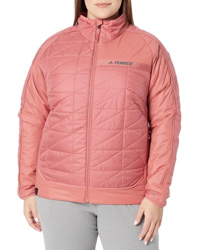 adidas Originals Plus Size Terrex Multi Insulated Jacket - Pink