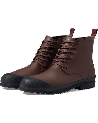 Madewell The Lace-up Lugsole Rain Boot - Brown