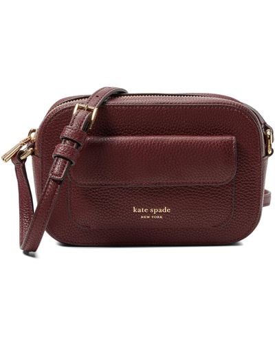 Kate Spade Ava Pebbled Leather Crossbody - Red