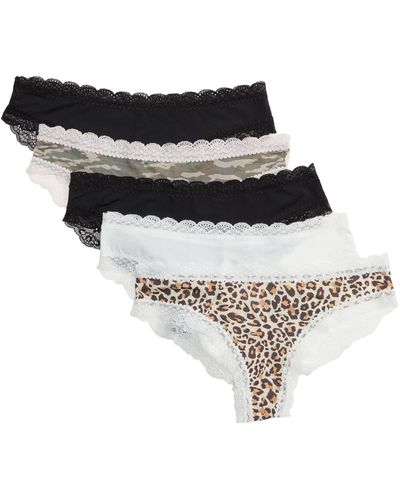 Honeydew Intimates Aiden Lace Back Hipster 5-pack - White