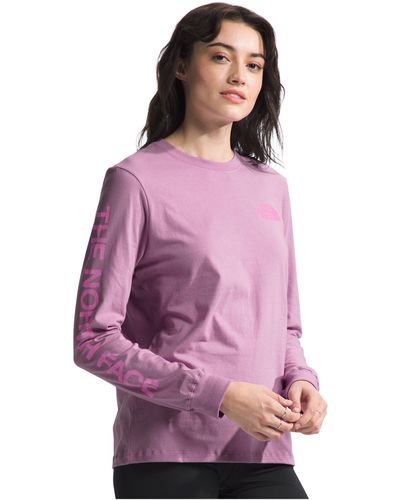 The North Face Long Sleeve Hit Graphic Tee - Purple