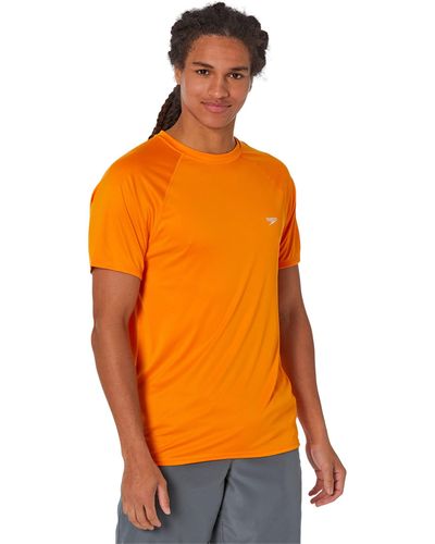 Speedo Easy Short Sleeve Swim Shirt - Orange
