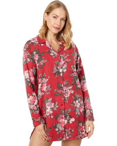 Only Hearts Cotton Flannel Nightshirt - Red