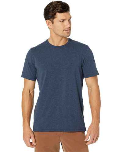 L.L. Bean Comfort Stretch Pima Short Sleeve Tee Shirt - Blue