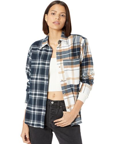 Abercrombie & Fitch Plaid Overshirt - White