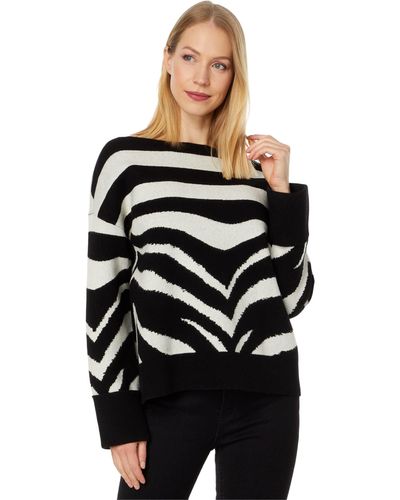 Kate Spade Bold Zebra Sweater - Black