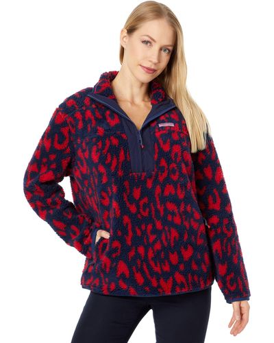 Vineyard Vines Falling For Leopard Supershep - Red