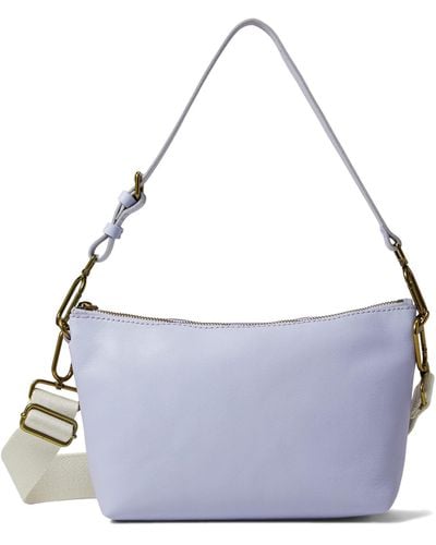 Madewell The Leather Carabiner Crossbody Sling Bag - Blue