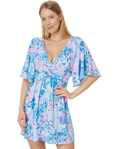 Lilly Pulitzer Minka Skirted Rompers - Blue