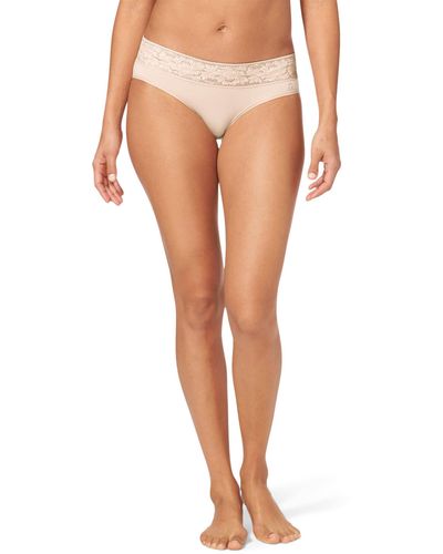 Tommy John Second Skin Brief, Lace Waist - Pink