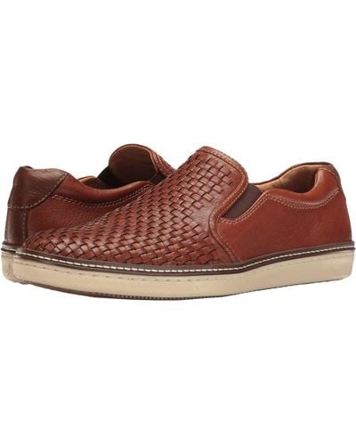 Johnston & Murphy Mcguffey Woven Casual Slip-on Sneaker - Brown