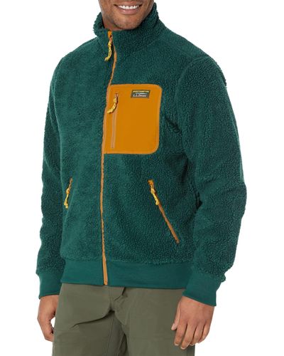 L.L. Bean Bean's Sherpa Fleece Jacket Regular - Green