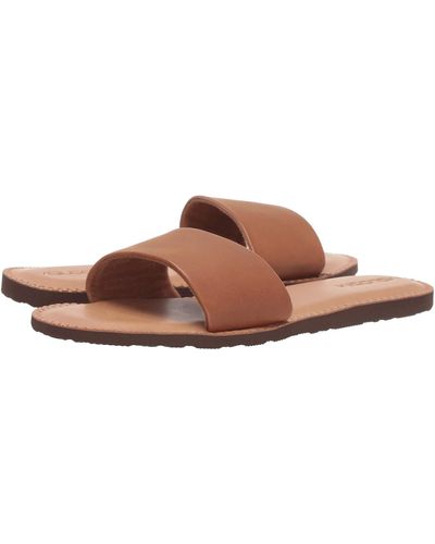 Volcom Simple Slide Sandals - Brown