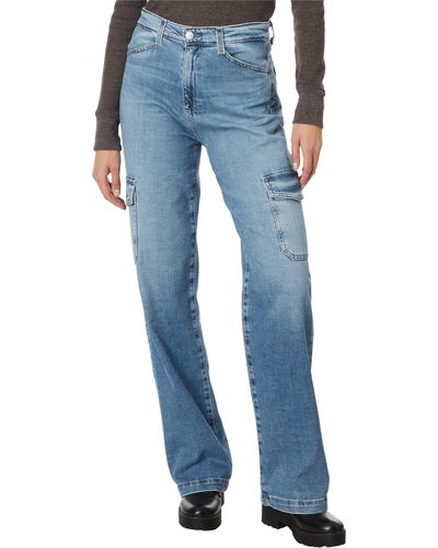 AG Jeans Gatina Wide Leg Cargo In Exile - Blue