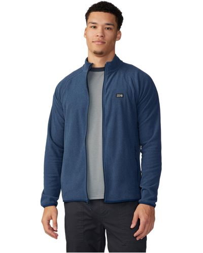 Mountain Hardwear Microchill Full Zip Jacket - Blue