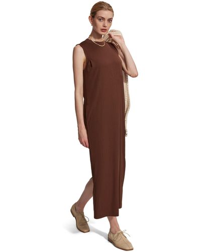 Varley Kayla Midi Dress - Brown