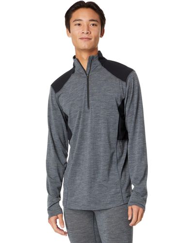 Hot Chillys Clima-wool Zip-t - Gray
