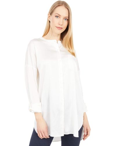 Lyssé The Eco Satin Shirt - White