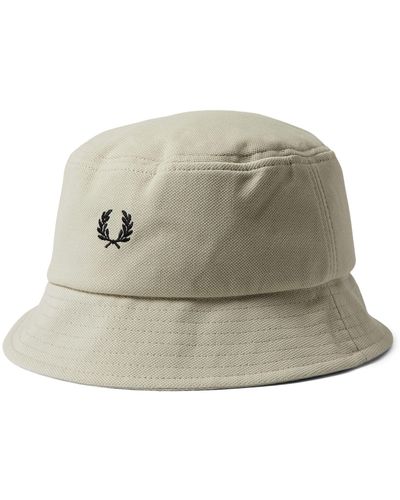 Fred Perry Pique Bucket Hat - Natural
