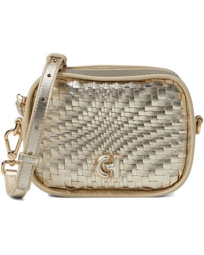 Cole Haan Genevieve Weave Essential Camera Bag - Natural