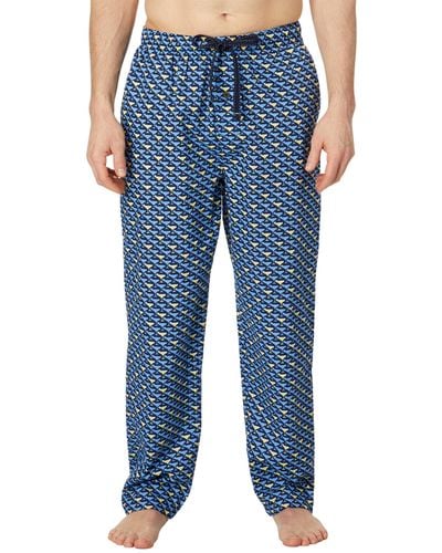 Tommy Bahama Cotton Woven Pajama Pants - Blue
