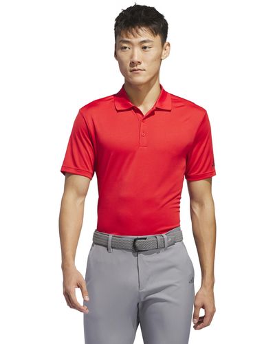 adidas Originals Adi Performance Short Sleeve Polo - Red