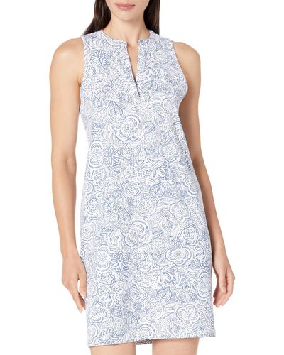 Southern Tide Annalee Forever Floral Performance Dress - Blue