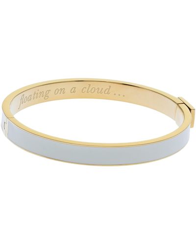 Kate Spade 7 Mm Idiom Floating On A Cloud Bangles - White