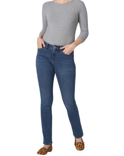 Lee Jeans Flex Motion Regular Fit Straight Leg Jeans Mid-rise - Blue