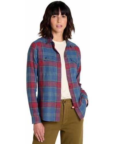 Toad&Co Re-form Flannel Shirt - Blue