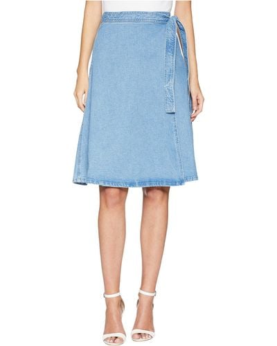 Kate Spade Vintage Denim Wrap Skirt - Blue