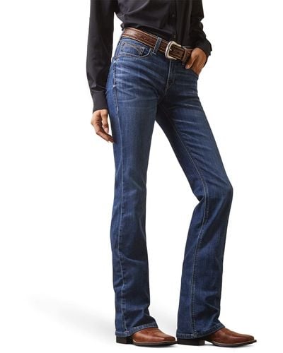 Ariat R.e.a.l. Perfect Rise Leila Bootcut Jeans In Irvine - Blue
