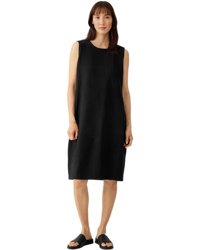 Eileen Fisher Lantern Dress - Black