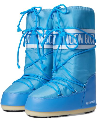 Moon Boot (r) Nylon (alaskan Blue) Cold Weather Boots